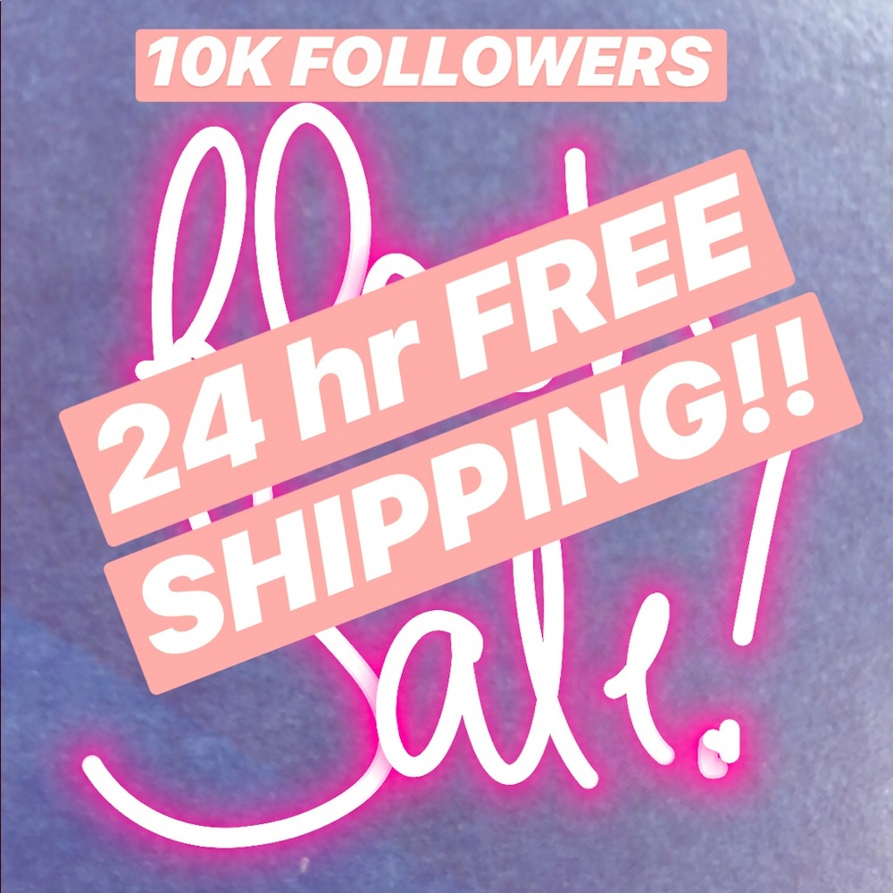FREE SHIPPING FOR 24 HOURS!